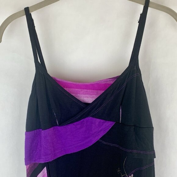 VTG Y2K Tank Top Babydoll Medium Fairy Grunge Whimsigoth Mini Dress Floral Forla - Picture 11 of 16